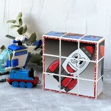 KÜPSS Neşeli Taşıtlar Manyetik Küp Puzzle